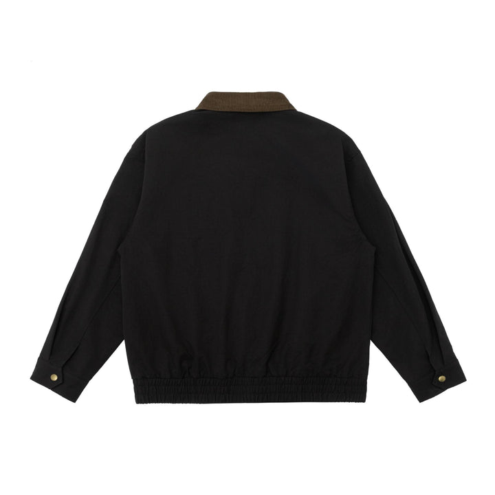 Men's Oversized Workwear Jacket with Cord Collar and Large Flap Pockets Mune Fashion