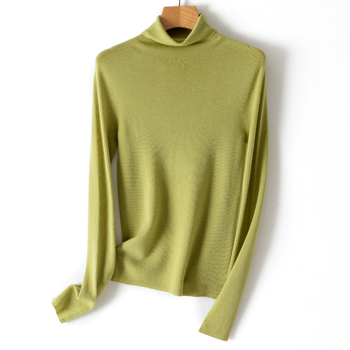 Women's Ultra Fine Turtleneck Sweater made of Fine Knit with Slim Silhouette Mune Fashion