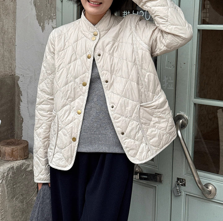 Ladies transitional jacket with quilted design Mune Fashion