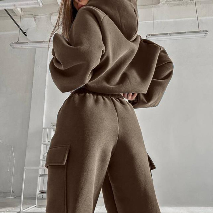 Women's oversized hoodie set with cargo joggers Mune Fashion