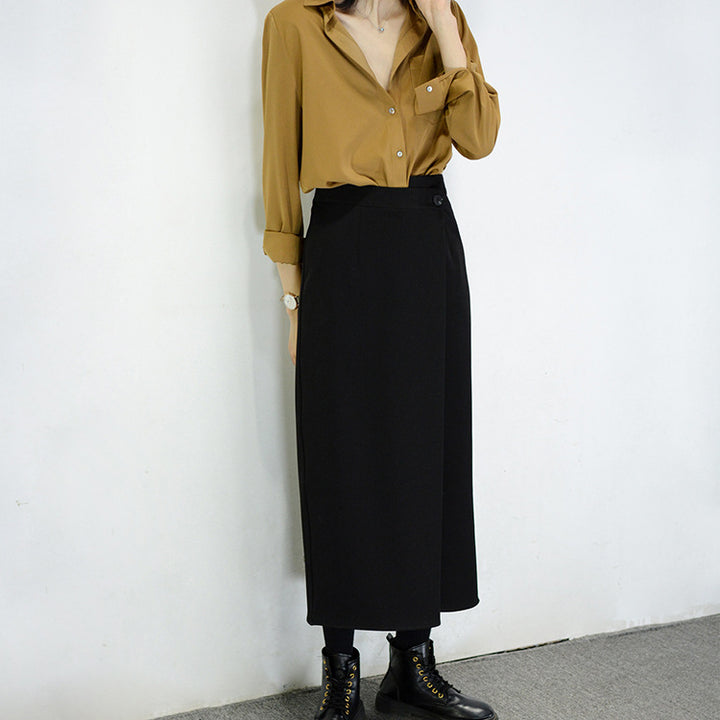 Ladies Elegant and Comfortable Blouse with Stylish Collar Drune