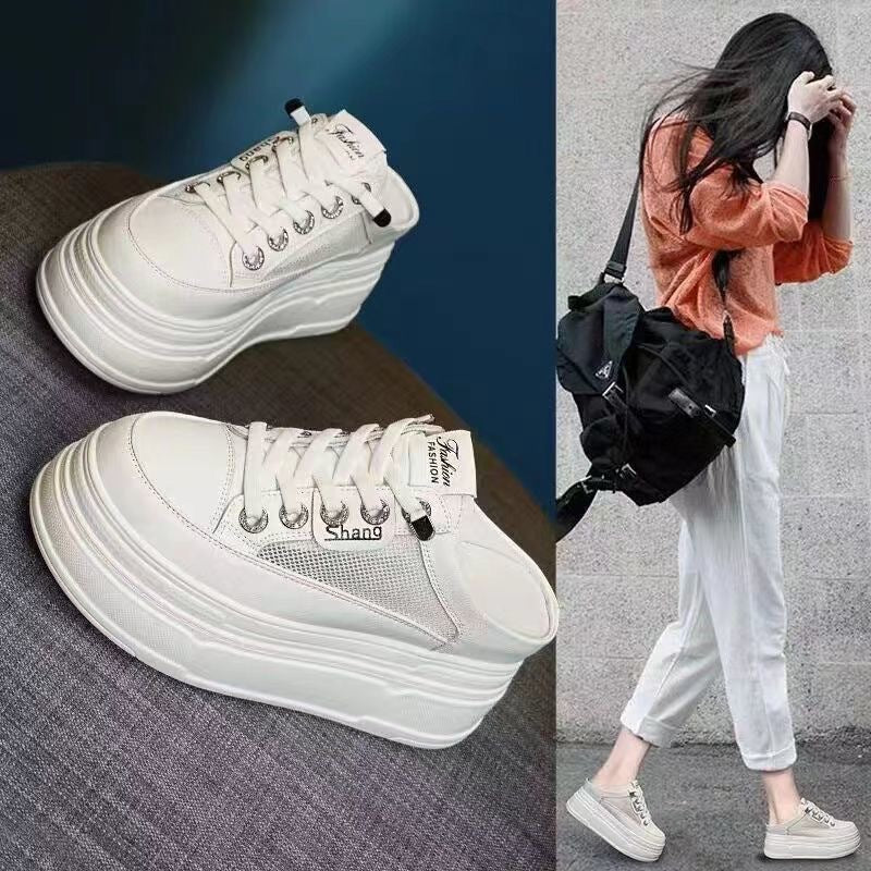 Women's platform sneaker with breathable mesh upper and trendy design Mune Fashion