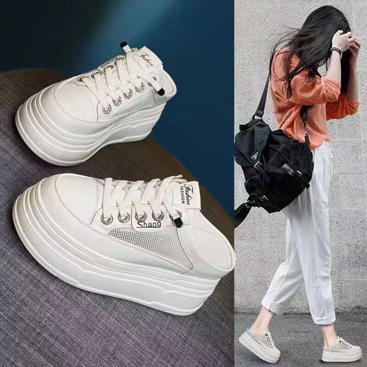 Women's platform sneaker with breathable mesh upper and trendy design Mune Fashion