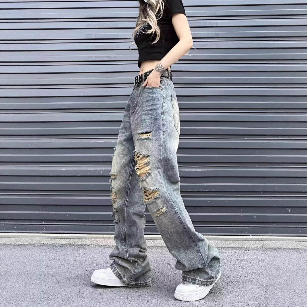 Women Loose-Fit Jeans Mune Fashion