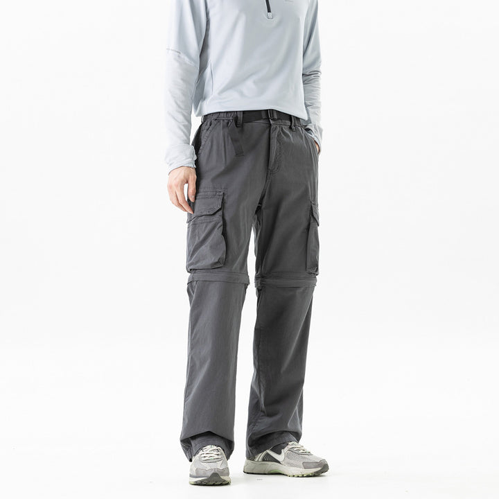Men's Zip-off Convertible Cargo Pants with detachable legs and multiple pockets Drune