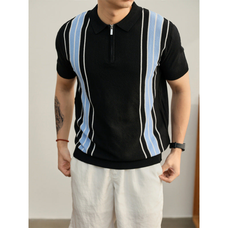Men's Stylish Short Sleeve Knit Top Mune Fashion