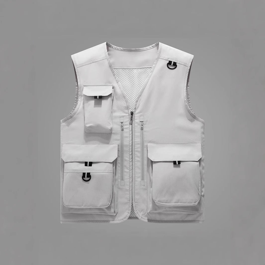 Men's multifunctional outdoor vest with numerous pockets Mune Fashion