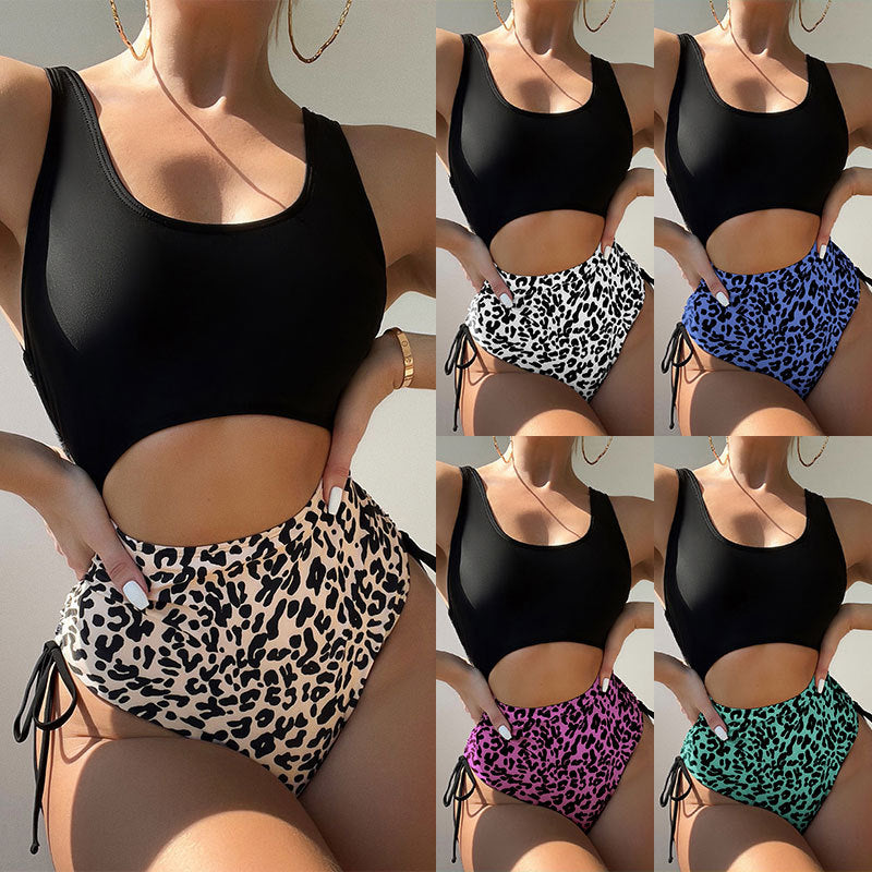 Women's One-Piece Swimsuit with Cut-Out Design and High Leg Cut Mune Fashion