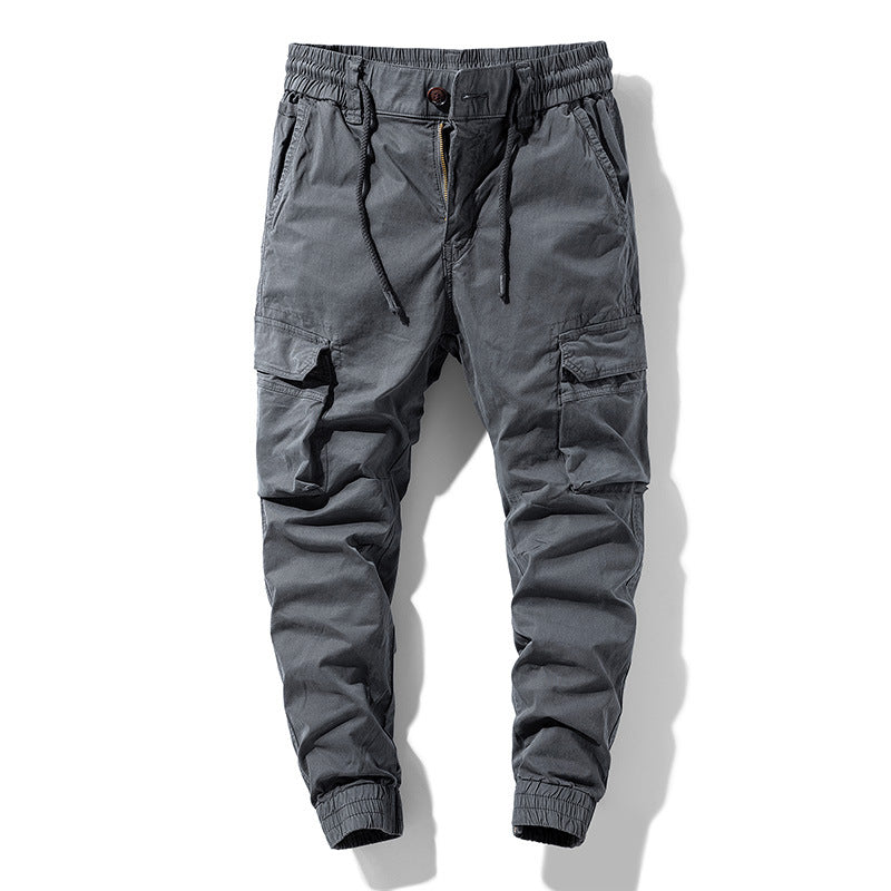 Men's tapered cargo pants in jogger style with elastic comfort waistband and generous pocket organization Mune Fashion