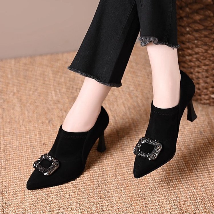 Women's Elegant High Heel Pumps with Glitter Detail Mune Fashion