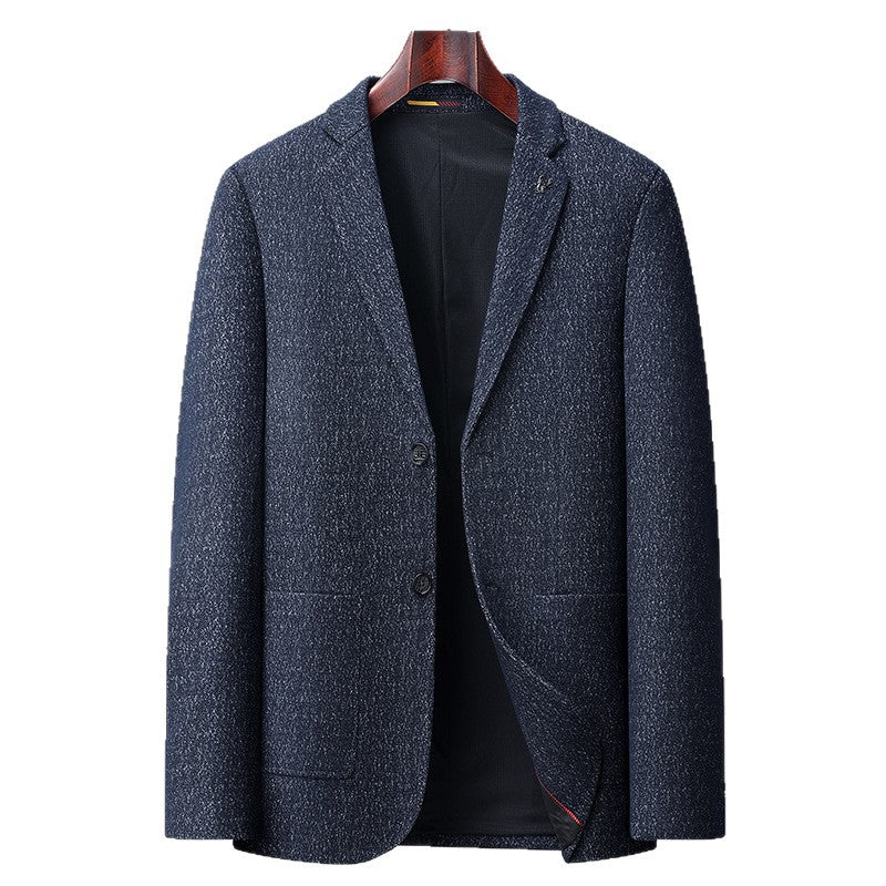 Men's Elegant Structured Business Blazer with Patch Pockets Mune Fashion