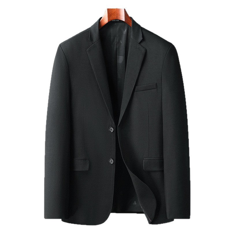 Men's Slim Wrinkle-Free Business Blazer with Notch Lapel Mune Fashion