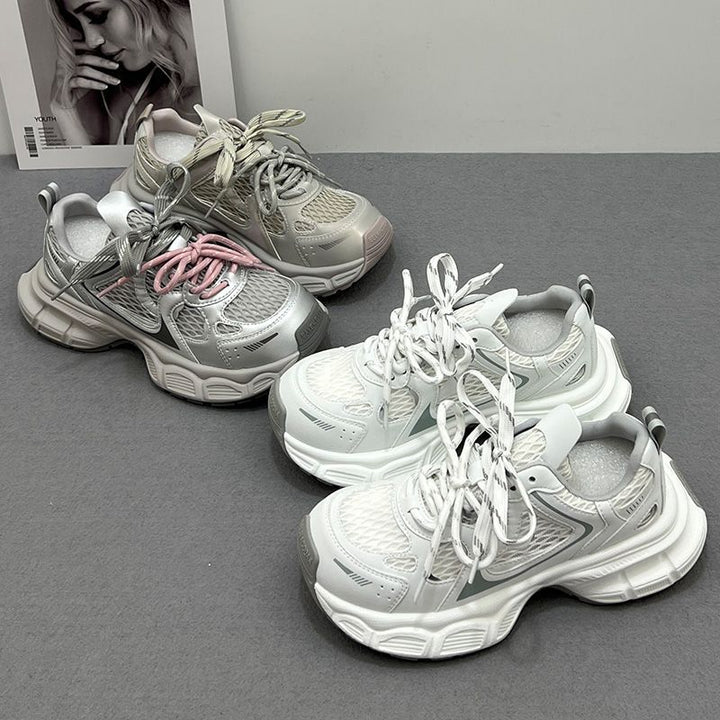 Women’s Sporty Running Sneakers with Breathable Mesh Structure and Trendy Design Mune Fashion