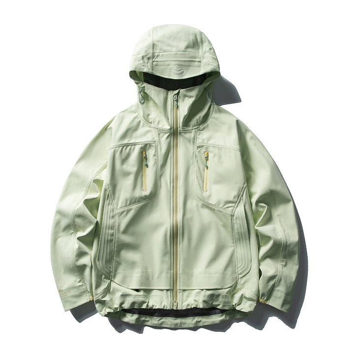 Women's water-repellent softshell jacket with hood and two-way zipper Mune Fashion