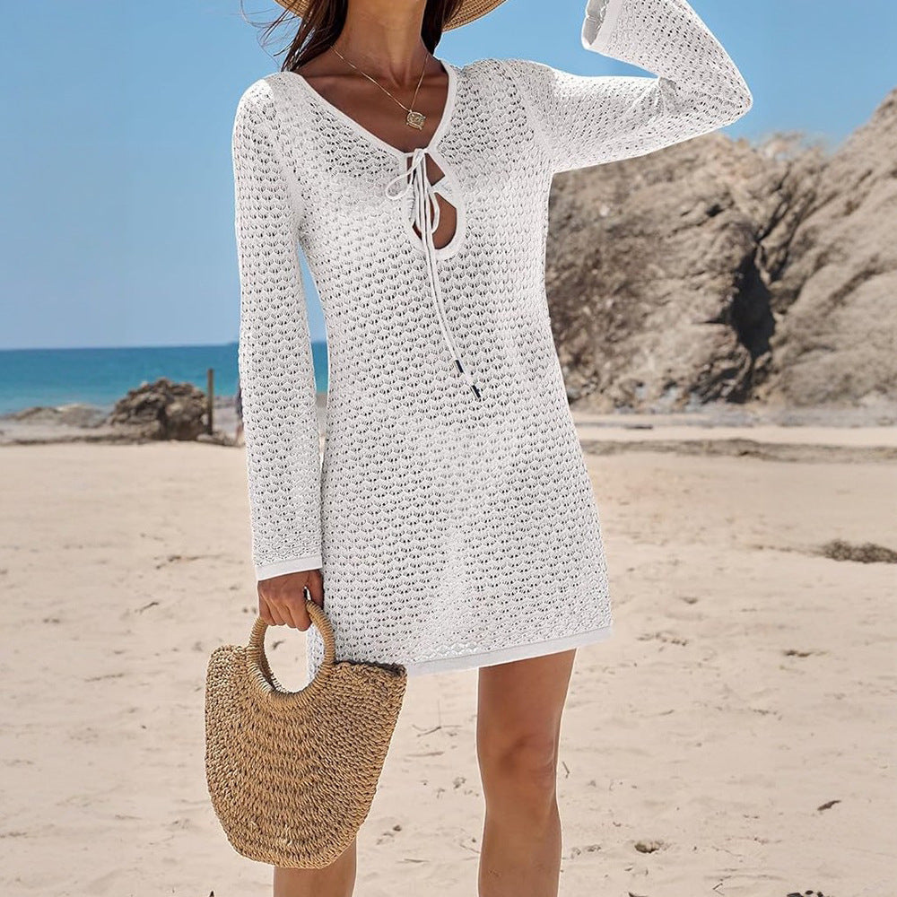 Ladies airy crochet beach cover-up Mune Fashion