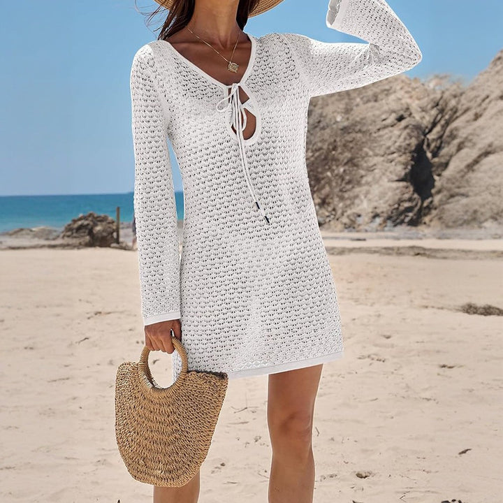 Ladies airy crochet beach cover-up Mune Fashion