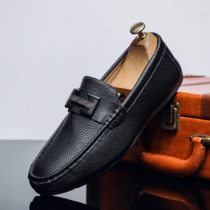 Men's Elegant Loafers with Metal Closure
