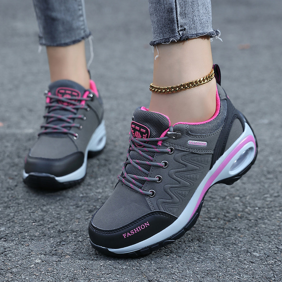 Ladies nan sporty wedge sneakers with padded air cushion sole Mune Fashion