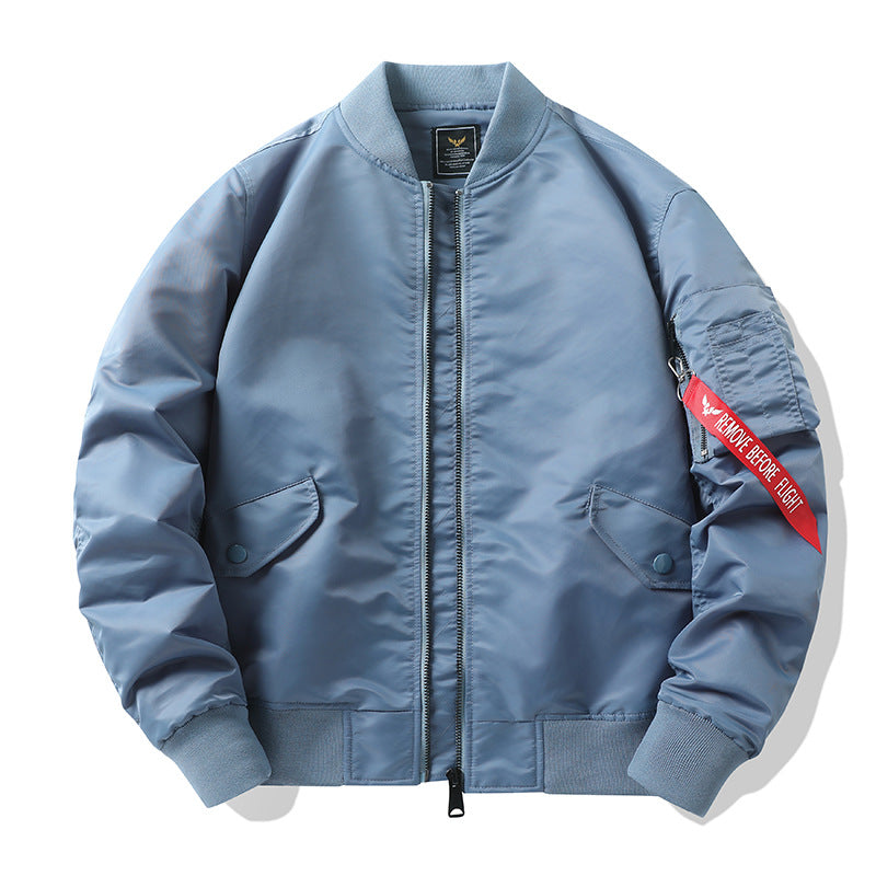 Men's camouflage bomber jacket in pilot style with multiple pockets and knitted cuffs Mune Fashion