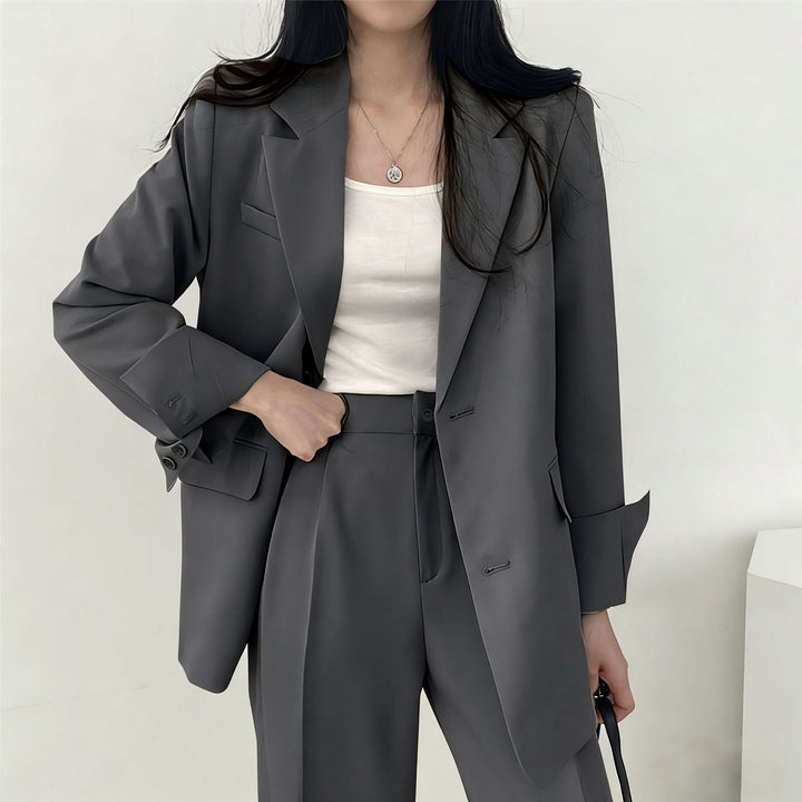 Women Elegant and high-waisted fabric trousers Mune Fashion