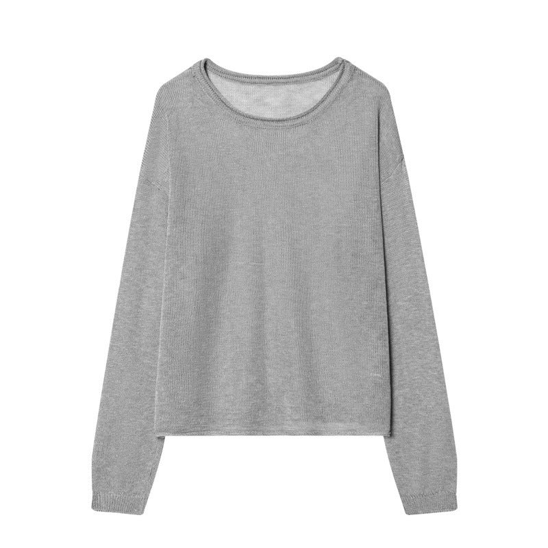 Women's Fine Knit Loungewear Set with Round Neck Sweater, Wide Palazzo and Structured Skirt Overlay Mune Fashion