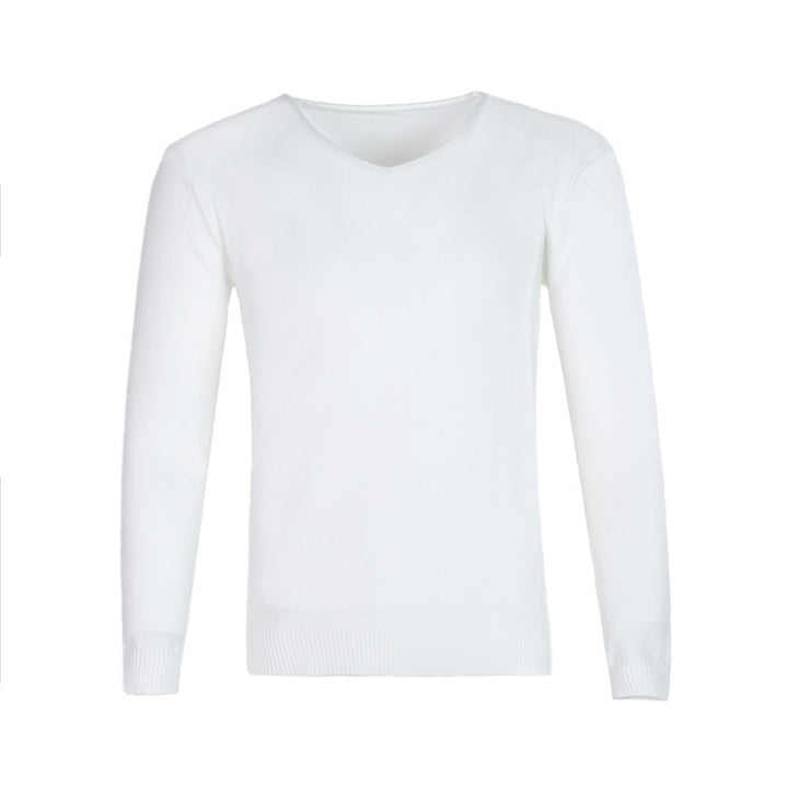 Men's fine V-neck sweater made of cotton-merino blend with a slim silhouette Mune Fashion