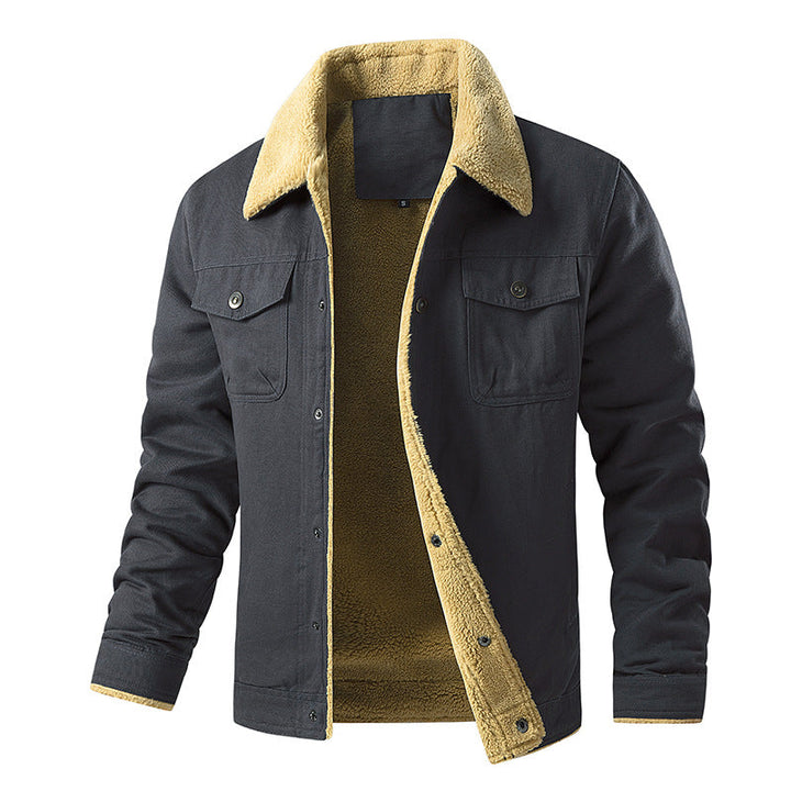Men's Insulated Utility Jacket with Teddy Lining Mune
