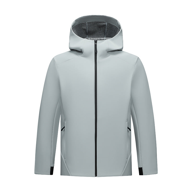 Women's Tailored Softshell Jacket with Hood and Fleece Lining Mune Fashion