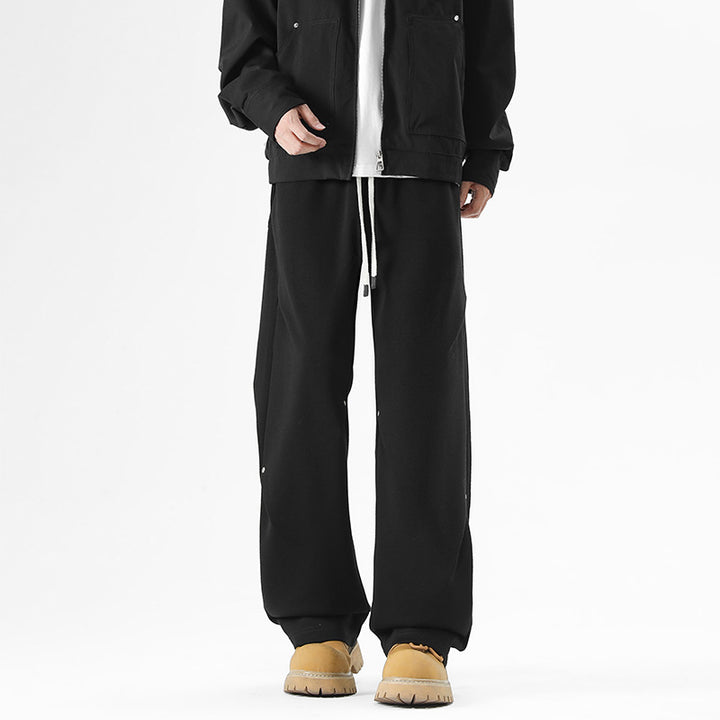 Men's Loose Baggy Sweatpants with Drawstring and Elastic Cuff Mune Fashion