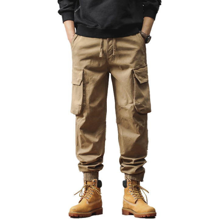 Herren Cargo-Jogginghose mit Mehrfach-Taschen, Tunnelzug und elastischen Bündchen Mune Fashion