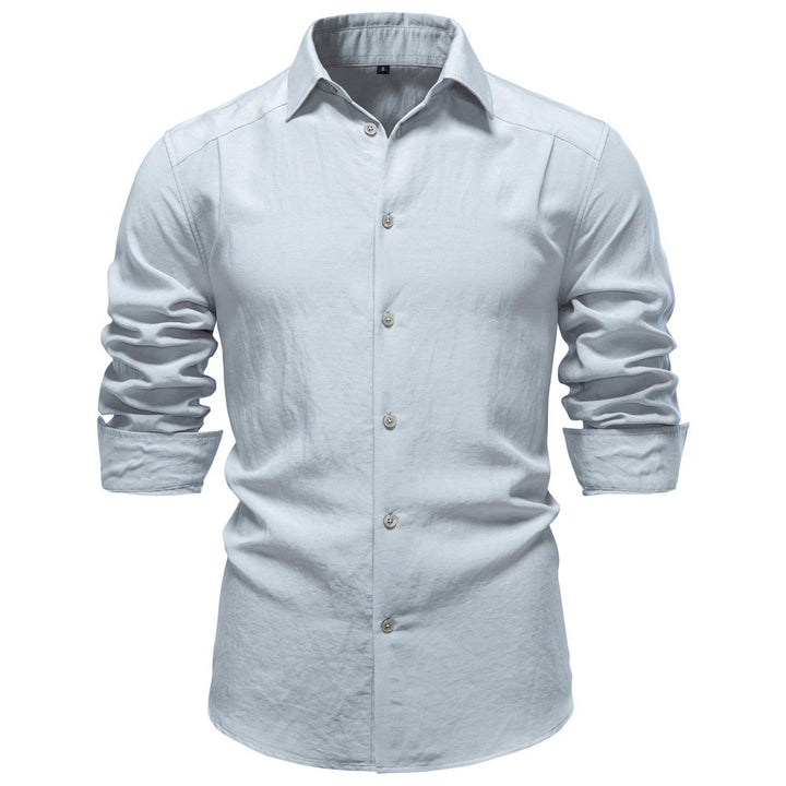 Men's structured linen shirt with Kent collar and tailored fit Mune Fashion