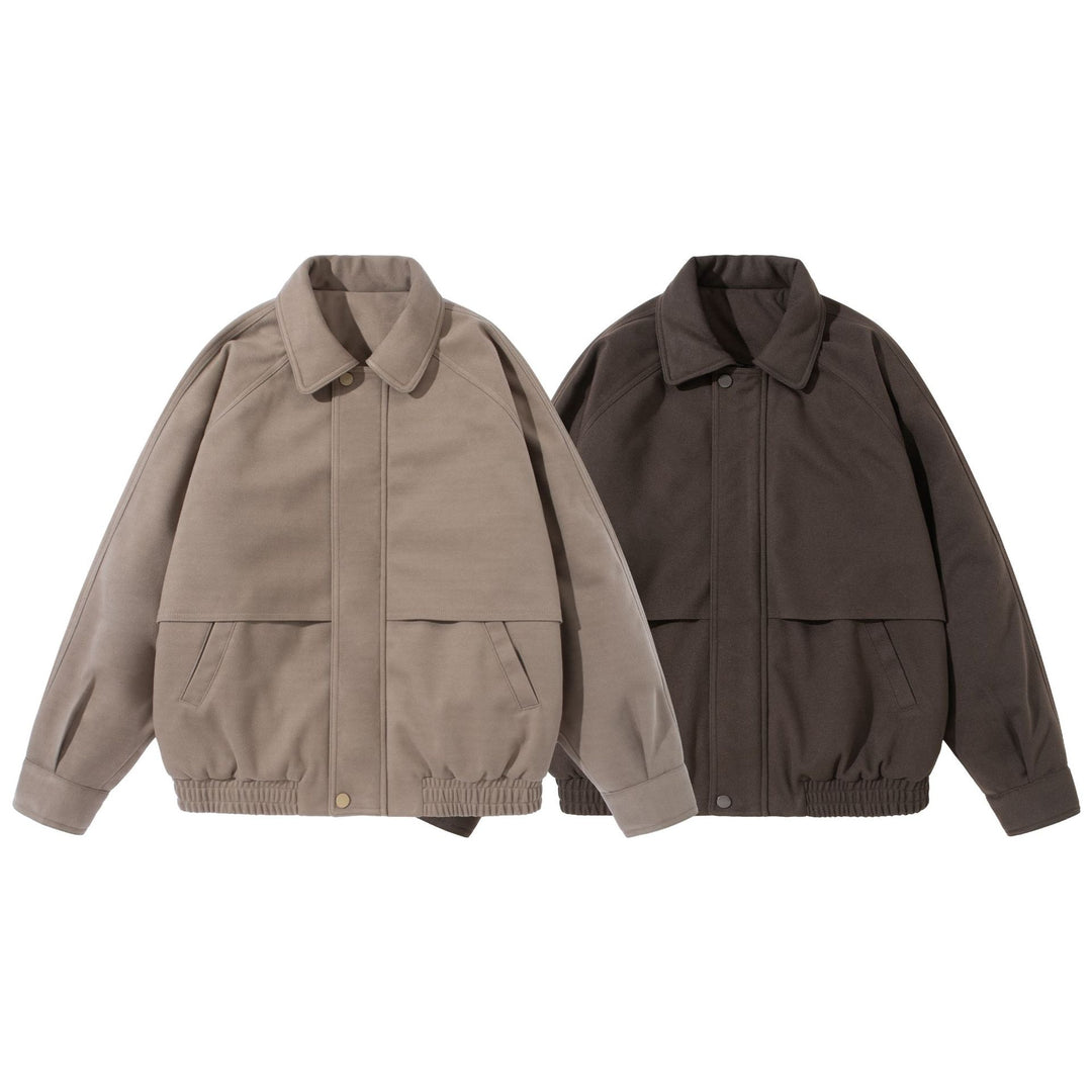 Unisex Boxy Blouson with overlapping front yoke and elastic hem Mune Fashion