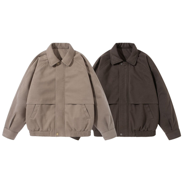 Unisex Boxy Blouson with overlapping front yoke and elastic hem Mune Fashion