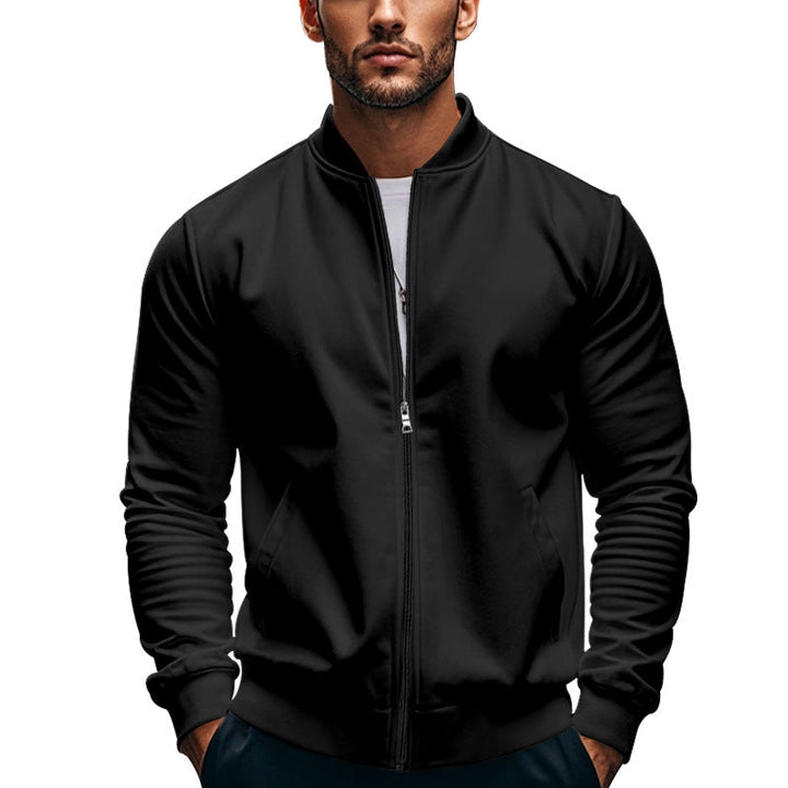 Men's stylish sports jacket with high closing collar and practical pockets Mune Fashion