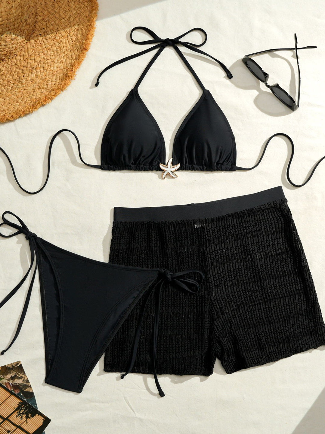 Women's bikini set with adjustable top and comfortable skirted shorts Mune Fashion