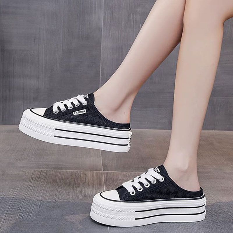 Women Platform Sneakers with airy canvas upper and non-slip sole Mune Fashion