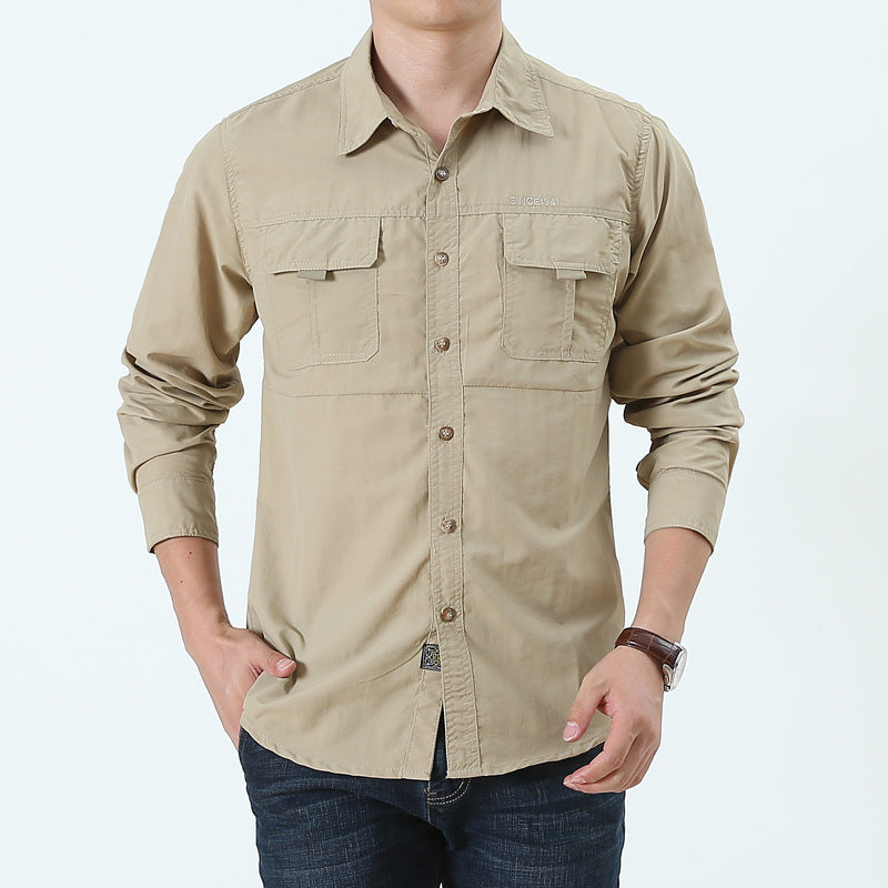 Men's High-Quality Trekking Shirt with Utility Pockets Mune Fashion
