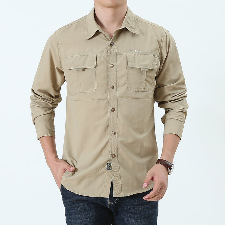 Men's High-Quality Trekking Shirt with Utility Pockets Mune Fashion