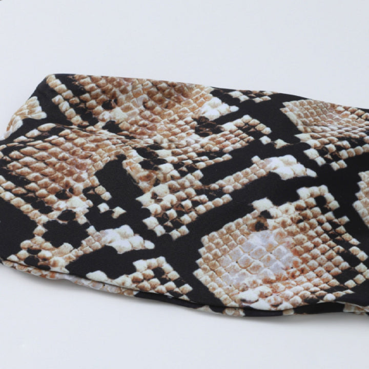Women's Bandeau Bikini with stylish snake motif Mune Fashion