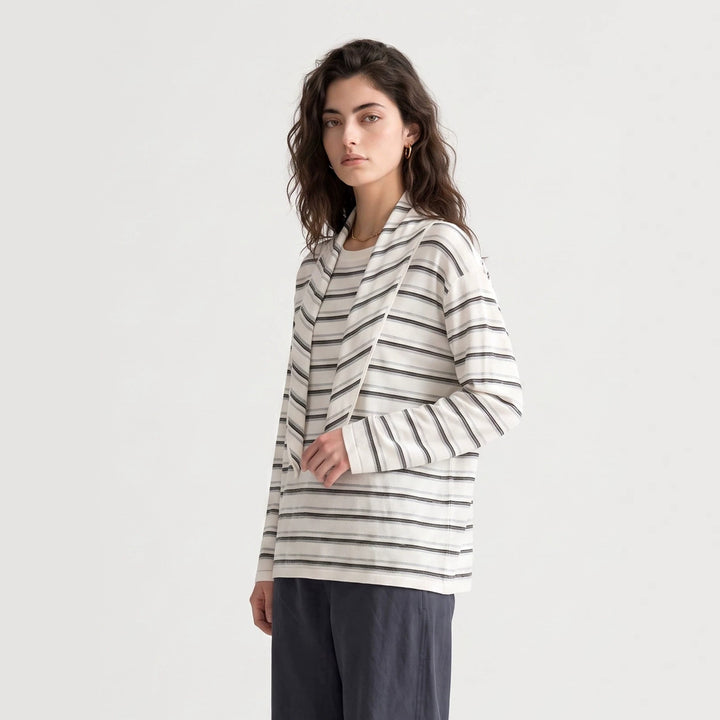 Damen Lässige Streifenjacke Mune Fashion