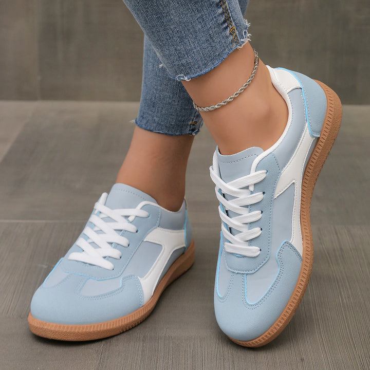Damen Retro-Sneaker mit Gumsohle und gepolsterter Innensohle Mune Fashion