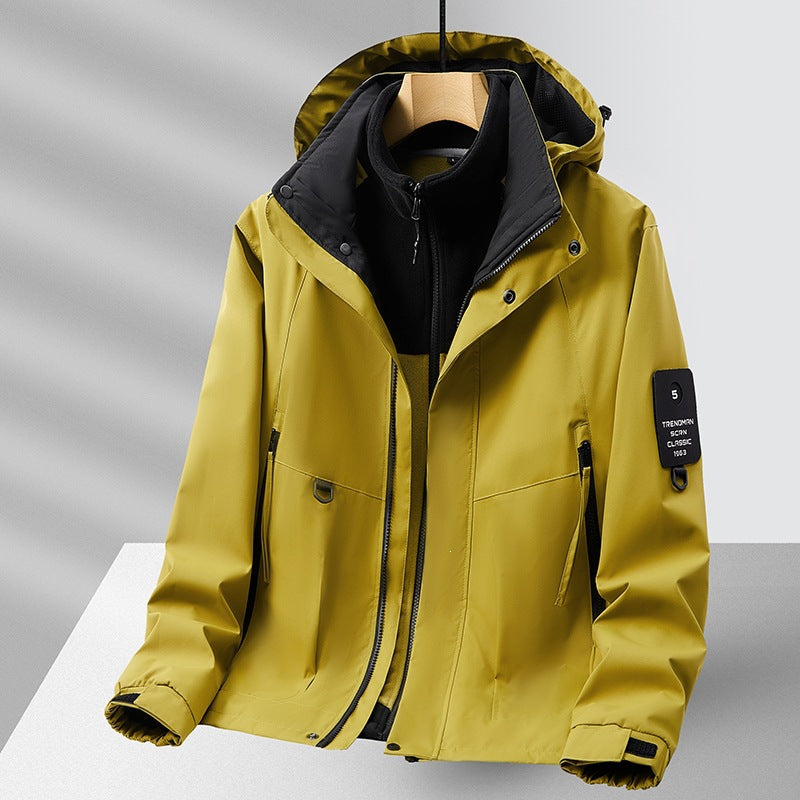 Men's fleece jacket with high collar Mune Fashion