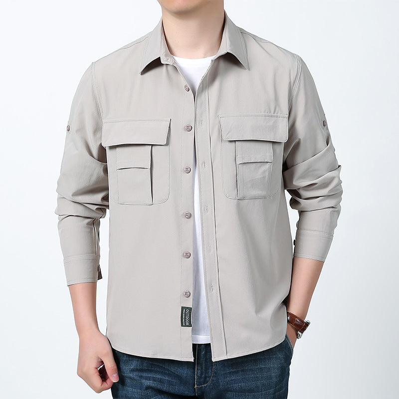 Men's Multifunctional Outdoor Shirt with Pockets Mune Fashion