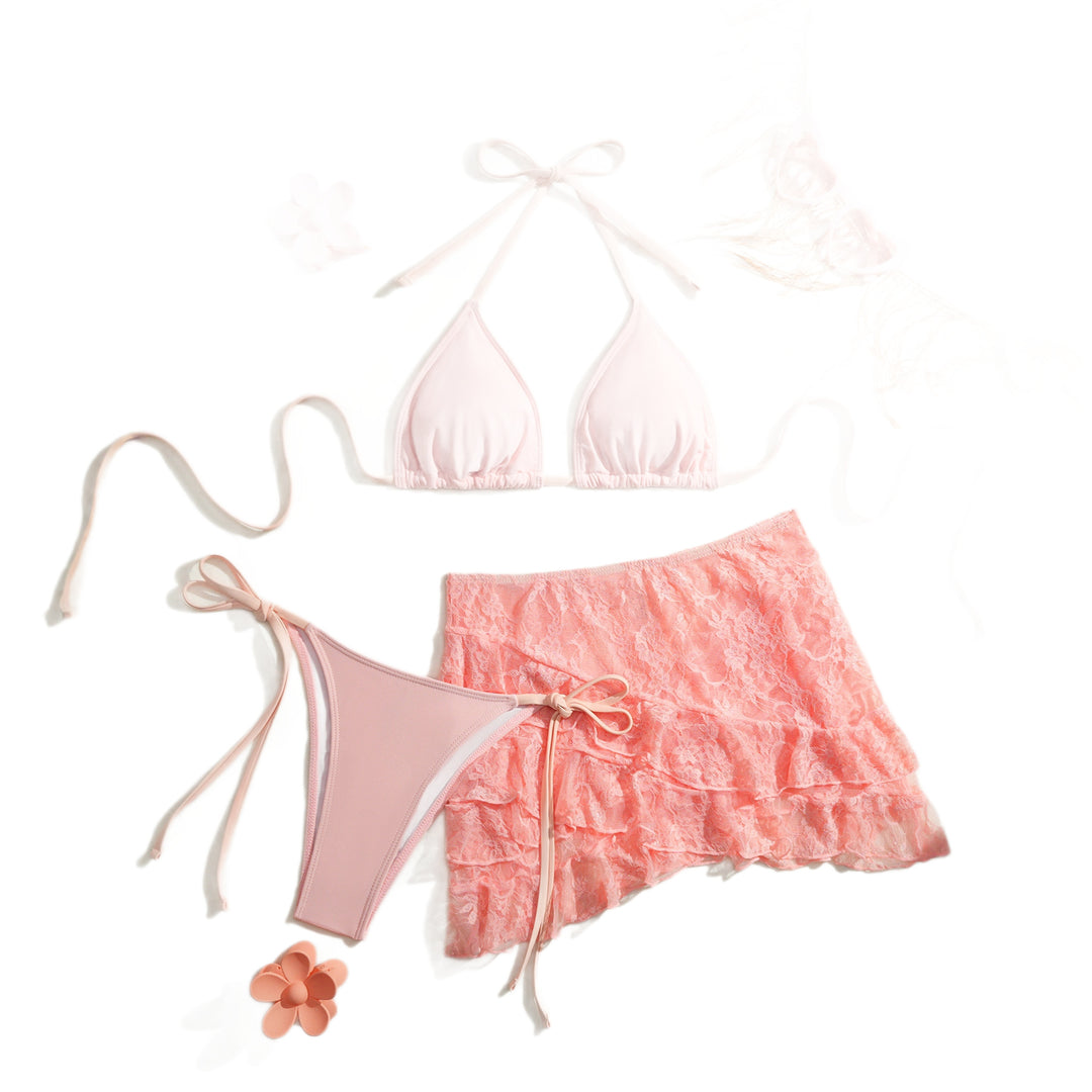 Women's bikini with seductive lace overlay Mune Fashion