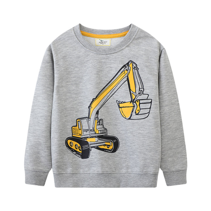 Boys sweatshirt with creative crane design Mune Fashion