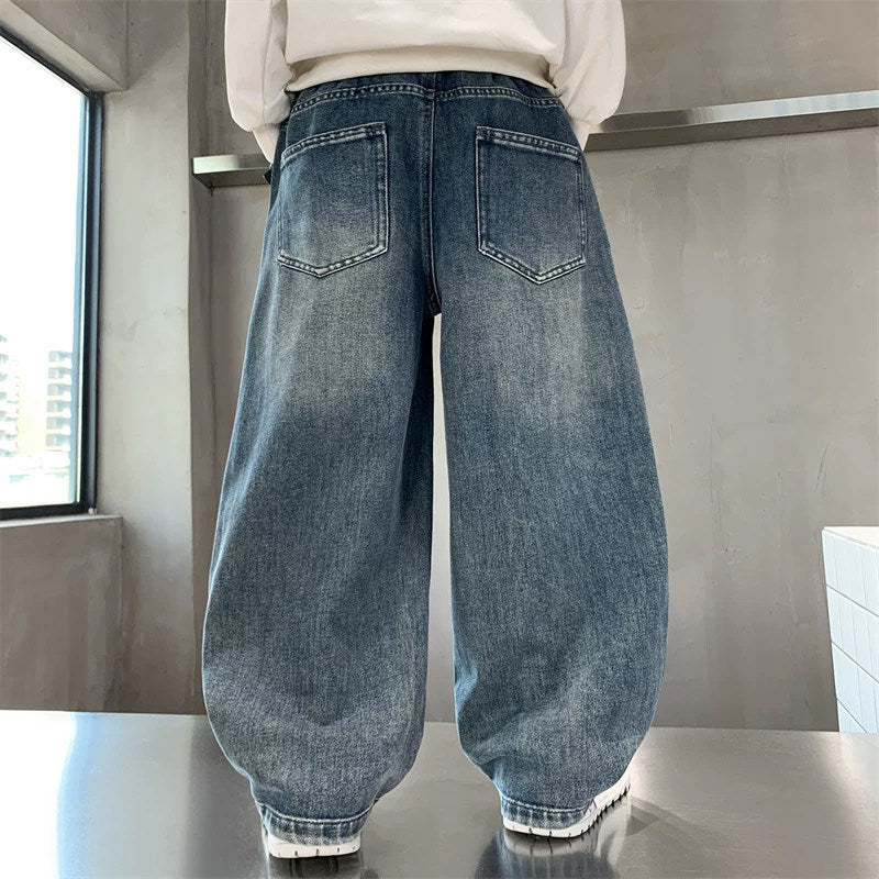 Unisex loose Denim pants in trendy streetwear style Mune Fashion