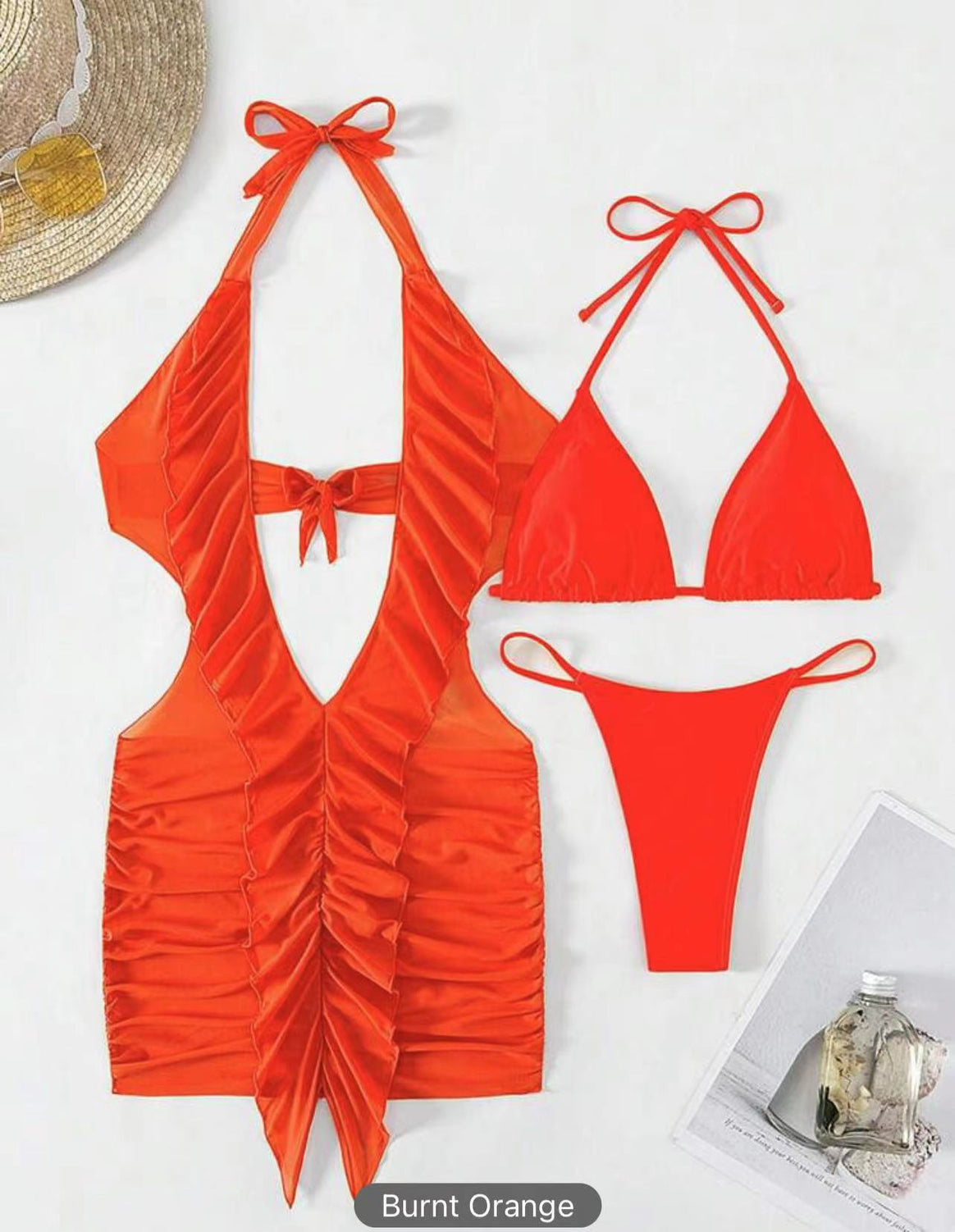 Women's bikini set with sophisticated ruffle design and adjustable straps Mune Fashion