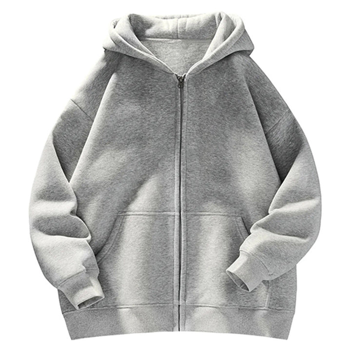Unisex Oversize Hoodie Jacket with Full Zip, Teddy Lining and Kangaroo Pockets Mune Fashion