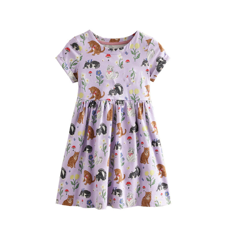 Girls T-Shirt Dress with Creative Pocket Design Mune Fashion
