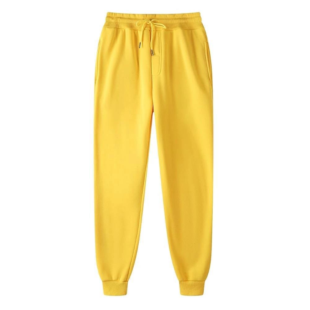 Women's relaxed high waist jogger pants with elastic waistband, drawstring, and ribbed hem cuffs Mune Fashion